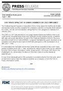 FDIC Issues April List of Banks Examined for CRA Compliance