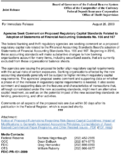 Joint ReleaseAgencies Seek Comment on Proposed Regulatory Capital Standards Related to Adoption of Statements of Financial Accounting Standards No 166 and 167