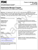 Relationship Manager Program Enhancements to the Supervision Program