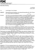 Proposed Rulemaking Relating to International Banking