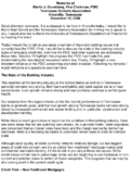 State of the Banking Industry Credit Risk of NonTraditional Mortgages and  Commercial Real Estate Deposit Insurance Reform and Economic Inclusion