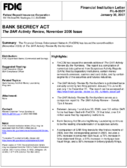 Bank Secrecy ActThe SAR Activity Review November 2006 Issue