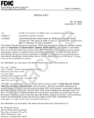 Special Alert Counterfeit Cashiers Checks
