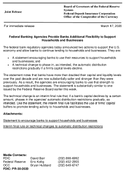 Joint ReleaseFederal Banking Agencies Provide Banks Additional Flexibility to Support Households and Businesses