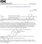 Sale of US Government Guaranteed Loans and Sale Premiums Rescission of the Policy Statement on the Sale of US Government Guaranteed Loans and Sale Premiums