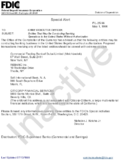 Special Alert Entities That May Be Conducting Banking Operations in the United States Without Authorization
