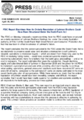 FDIC Report Examines How An Orderly Resolution of Lehman Brothers Could Have Been Structured Under the DoddFrank Act