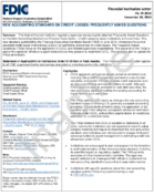 New Accounting Standard on Credit Losses Frequently Asked Questions