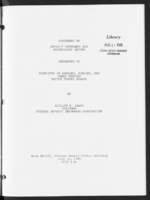 Deposit Insurance and Supervisory Reform FDIC view