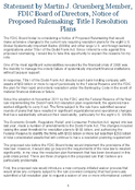 Notice of Proposed Rulemaking NPR Title I Resolution Plans DoddFrank Act Resolution Planning
