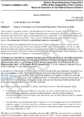 Bank Reports Reports of Condition and Income Call Report for Fourth Quarter 2000