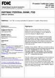 IndyMac Federal Bank FSB Official Checks