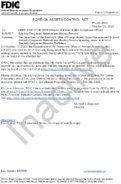 FOREIGN ASSETS CONTROL ACT Specially Designated Nationals and Blocked Persons