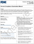 Revised Compliance Examination Manual
