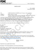Special Alert Stolen Cashiers Checks
