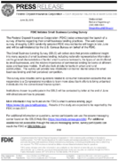FDIC Initiates Small Business Lending Survey