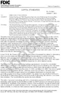 CAPITAL STANDARDS Federal Banking and Thrift Regulatory Agencies Issue Rulemakings Advancing RiskSensitive Capital Requirements for Sponsors of AssetBacked Commercial Paper Programs Affected by Financial Accounting