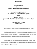 Principles of Supervision and Your Value to our Nations Banking System