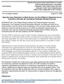 Joint ReleaseAgencies Issue Statement on Bank Secrecy Act Due Diligence Requirements for Customers Who May Be Considered Politically Exposed Persons