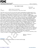 Agricultural Loans