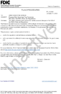 FILING PROCEDURES Proposed Rule Governing Filing Procedures Part 303 of the FDICs Rules and Regulations
