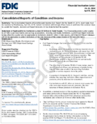 Consolidated Reports of Condition and Income