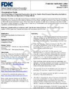 Examination Cycle Joint Final Rules on Expanded Examination Cycle for Certain Small Insured Depository Institutions and US Branches and Agencies of Foreign Banks