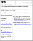 Consolidated Reports of Condition and Income