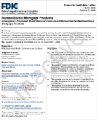 Nontraditional Mortgage Products Interagency Proposed Illustrations of Consumer Information for Nontraditional Mortgage Products