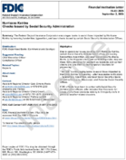 Hurricane Katrina Checks Issued by Social Security Administration