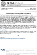 FDIC Issues List of Banks Examined for CRA Compliance