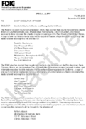 Special Alert Counterfeit Cashiers Checks and Missing Cashiers Checks