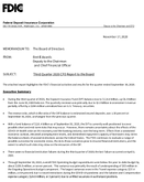 Third Quarter 2020 CFO Report to the Board