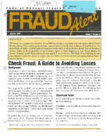 FDIC Fraud Alert Volume 7 Number 2 Summer 1999