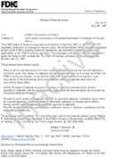 Change of Insured Status FDIC Seeks Comments on Proposed Notification of Changes of Insured Status