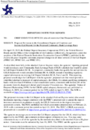 Depository Institution Reports Proposed Revisions to the Consolidated Reports of Condition and Income Call Report for the Proposed Community Bank Leverage Ratio