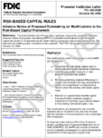 RiskBased Capital Rules Advance Notice of Proposed Rulemaking on Modifications to the RiskBased Capital Framework