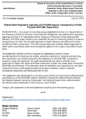 Federal Bank Regulatory Agencies and FinCEN Improve Transparency of RiskFocused BSAAML Supervision