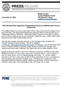 FDIC Releases New Application Programming Interface and Modernized Version of BankFind