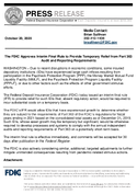 The FDIC Approves Interim Final Rule to Provide Temporary Relief from Part 363 Audit and Reporting Requirements