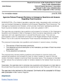 Joint ReleaseAgencies Release Proposed Revisions to Interagency Questions and Answers Regarding Flood Insurance