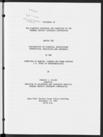 Financial Resources and Condition of the Federal Deposit Insurance Corporation
