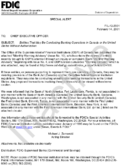 Special Alert Entities That May Be Conducting Banking Operations in Canada or the United States Without Authorization