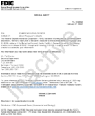 Special Alert Stolen Treasurers Checks