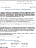 Joint ReleaseBanking Agencies Issue Host State LoantoDeposit Ratios