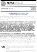 FDIC Board Proposes Rule to Improve Public Awareness of Deposit Insurance Limits