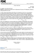 Interest Rate Risk Proposed Policy Statement on a Supervisory Framework for Measuring Assessing interest Rate Risk Exposure