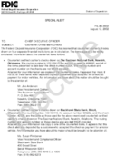 Special Alert Counterfeit Official Bank Checks