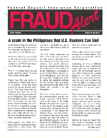 FDIC Fraud Alert Volume 4 Number 3 Winter 199495
