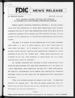 FDIC Chairman Seidman Proposes New Approach to Cooperative StateFederal Examination Program